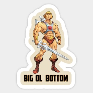 Big Bottom He-Man Sticker